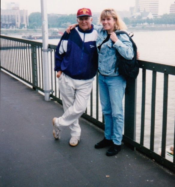My dad and me in Cologne, Germany. 