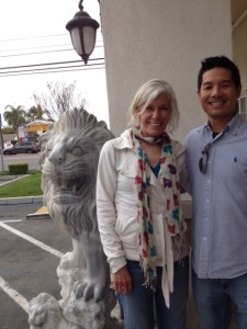 Hanging with Tam at Advance Beauty College in Little Saigon, Los Angeles, CA.