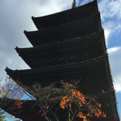 our favorite temple with orange leaves